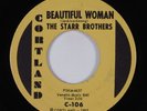 Popcorn Soul 45 STARR BROTHERS Beautiful Woman CORTLAND HEAR