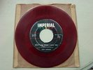 45 RECORD FATS DOMINO- YES MY DARLING IMPERIAL X5492 RED VINYL