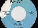 J.B. LENOIR - Shad 5012 - Back Door / Lou Ella - 1959 BLUES 45 VG/VG+