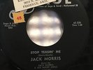 JACK MORRIS STOP TEASIN ME/ WHITE LINE ORIG 1959 ROCKABILLY SWING 45 on SAGE