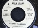 GEORGE HARRISON DARK HORSE PROMO 45 BLACK STAR RARE 2:48 RADIO EDIT MONO/STEREO