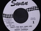 FREDDY CANNON: That's The Way Girls Are 45 (dj) Oldies