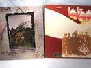 Vintage LED ZEPPELIN II & LED ZEPPELIN IV LP Records Heavy Metal Classic Rock