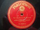 78RPM RUSSIA VERTINSKY WERTINSKY PARLOPHON B23005 GERMANY