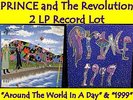 PRINCE and The Revolution Around The World In A Day & 1999 2 LP Vinyl Record LOT