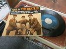 THE BEATLES FOUR BY THE ... EP EAP1-2121 ROLL OVER BEETHOVEN TURQUOISE LABEL