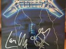 Metallica Autographed Original Ride the Lightning Cliff Burton RARE