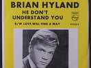 BRIAN HYLAND: He Don't Understand You 45 (PS) Oldies
