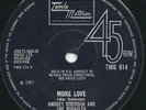 Smokey Robinson & The Miracles - More Love 45 Tamla Motown TMG614