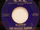 */EX- The Masked Demons -Way Out b/w Hi-Surfin' R.R.E. Records 1016 Killer surf