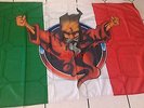 ?? THUNDERDOME ITALY FLAGGE FLAG BANNER ?? GABBER MASTERS OF HARDCORE id&t