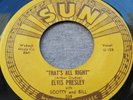 ELVIS PRESLEY - THAT'S ALL RIGHT / BLUE MOON OF KENTUCKY - U-129 / 209 SUN 7