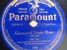 IDA COX Graveyard Dream Blues 78 RPM LP Paramount 1442 (G) RARE 10