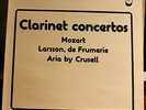 OPUS 3 LP 8801: Clarinet Concertos Mozart, etc. - Kjell Fageus - OOP 1988 Sweden