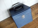 JUKEBOX BLUE VINYL RECORD CASE 45RPM 7inch SINGLE RECORDS 1970's ORIGINAL