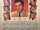 Rare Elvis 1963 Calendar, 2 LP's, Girls Girls Girls, Elvis Golden Records Mono's