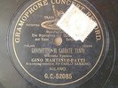 78rpm GRAMOPHONE CONCERT IL BARBIERE DI SIVIGLIA ROSSINI MARTINEZ PATTI SABAINO
