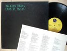 Talking Heads Fear Of Music + Inner ?LISTEN? Embossed UK LP SRK 6076 1979 EX/NM