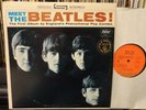 MEET THE BEATLES Orange Capitol NM vinyl