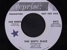 JANIE MARDEN: This Empty Place / They Long To Be Close To You 45 (dj, rubber st
