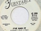 GEORGE SMITH I’ve Had It TURNTABLE 45 northern soul 7” NEAR MINT