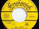 BRUNSWICK 55035 Crickets orig PROMO Rockabilly 45 Near Mint Oh Boy