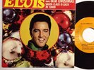 Elvis Presley Sings Blue Christmas & Sant Is Back In Town EXc Pc 7`` Record