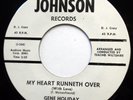 GENE HOLIDAY 45 My Heart Runneth Over / Scratch My NEAR MINT Doo Wop PROMO e6825