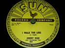 SUN Record - Johnny Cash 78 rpm -  No. 241 - I Walk The line /Get Rhythm
