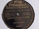Pine Top Smith - 78rpm single 10-inch – Brunswick #80008 Pinetop’s Boogie Woogie