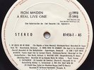IRON MAIDEN - A Real Live One - RARE GUATEMALA LP