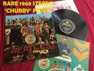 THE BEATLES SGT PEPPER 1967 STEREO CROSSOVER FONT VINYL LP CUTOUT PCS 7027
