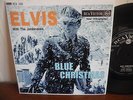 45 SINGLE RCA VICTOR / ELVIS PRESLEY / BLUE CHRISTMAS / LAMINATED COVER / EX +