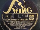 RARE JAZZ 78 RPM DJANGO REINHARDT, PHILIPPE BRUN & GUS DELOOF - SWING SW 15