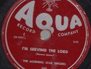 Black Gospel 78 - Morning Star Singers on Aqua -  Male Harmony Quartet