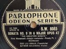 Goldberg+Kraus. Beethoven (Violin sonata op. 47).Parl-Odeon SW 8085-8 (4). NM(-)