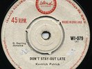 DON'T STAY OUT LATE  Kentrick Patrick ( LORD CREATOR ) Beautiful *RANDY'S* Ska ?