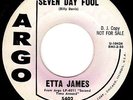 NORTHERN SOUL POPCORN 45 - ETTA JAMES - SEVEN DAY FOOL dj copy - HEAR