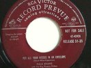 Rare 1951 RCA PREVUE DJ 45 51-35 Dale Evans Roy Rogers Orch PUT ALL YOUR KISSES
