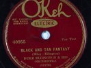 Pre War Jazz 78 DUKE ELLINGTON and his ORCH Black and Tan Fantasy OKEH 40955
