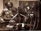 JAMES BROWN   at the 'PAYBACK' RECORDING SESSION.  JACKET & PHOTO