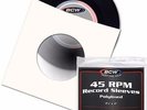 1000 7 Inch 45 RPM Record Paper and Plastic Inner Polylined Sleeves Smooth BCW