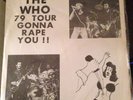 The Who 79 Tour Gonna Rape You  Vinyl 3 LP