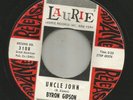 ROCKABILLY R&B-- BYRON GIPSON -- UNCLE JOHN  -HEAR BOTH- 1961 PROMO LAURIE