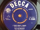 The Artwoods I Take What I Want original 1966 UK Decca F 12384