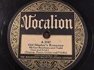 SAM, KIRK MCGEE & TODD Old Master's Runaway VOCALION 5167