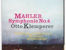 KLEMPERER & ELISABETH SCHWARZKOPF Mahler symphony n°4 french columbia STEREO LP