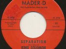 KING SOLOMON on Mader–D —SEPARATION— soul mod r&b 45 | ORIG | LISTEN