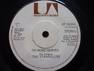 THE STRANGLERS-2 RARE IRISH PRESSED 45s-NO MORE HEROES+EUROPEAN FEMALE-PUNK-UA