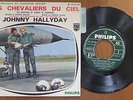 Johnny Hallyday 45t les chevaliers du ciel-languette-